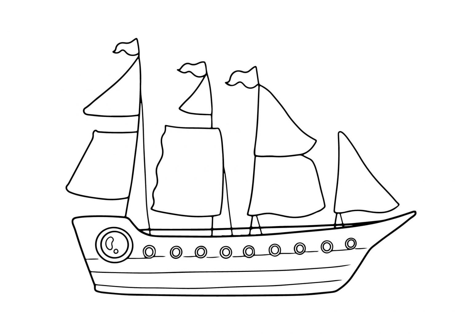 Boot Ausmalbilder (100% Kostenlos zum Ausdrucken) - Kokoprint.com