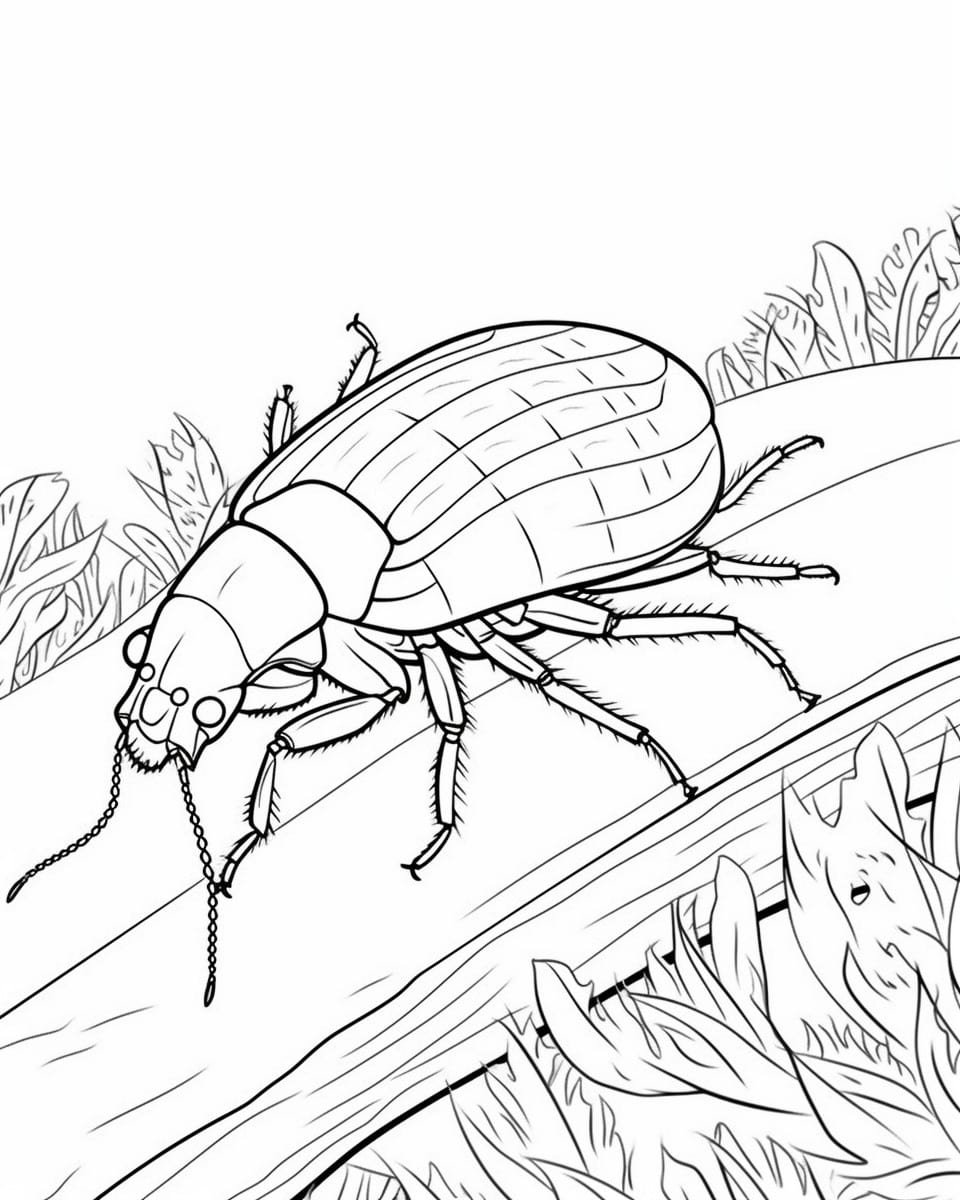 Bugs pictures to color (free & printable)