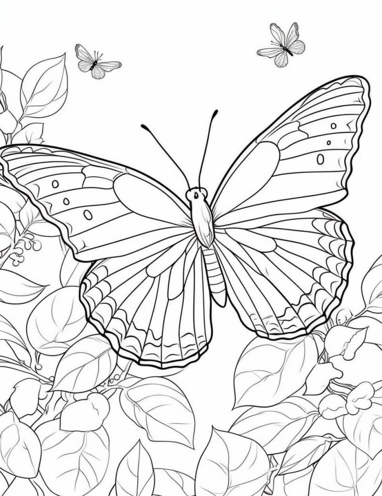 Butterflies Color Sheets (Free & Printable)