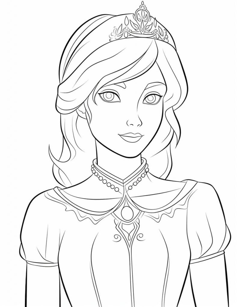 Cinderella Color Sheet (Free + Printable)