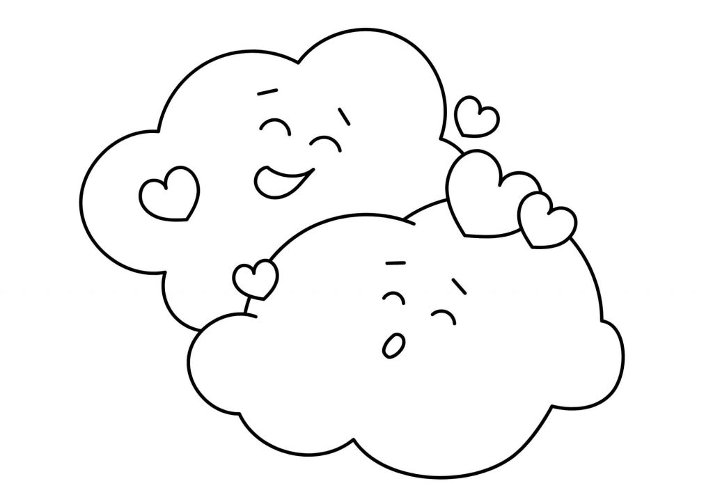 Clouds Color Sheets (Free + Printable)