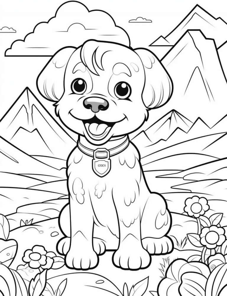 Dog Color Sheets (Free & Printable)