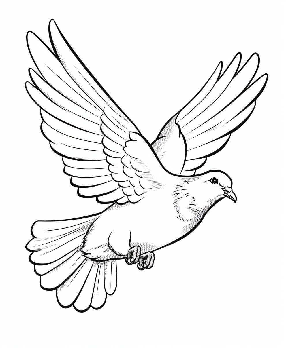 Dove Coloring Pictures (Free + Printable)