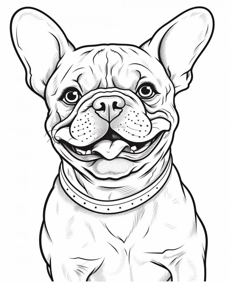 French Bulldog Coloring Pages Printable