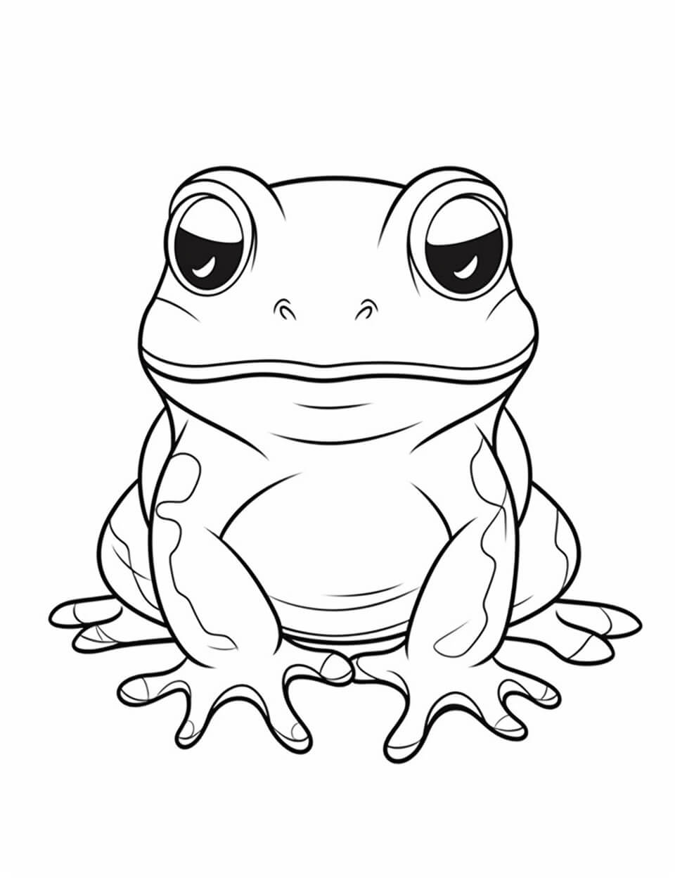 Frog Color Sheets (Free & Printable)