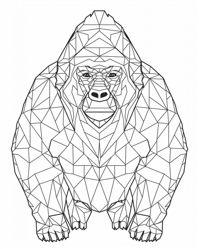 Gorilla Color Sheets (Free Printable)