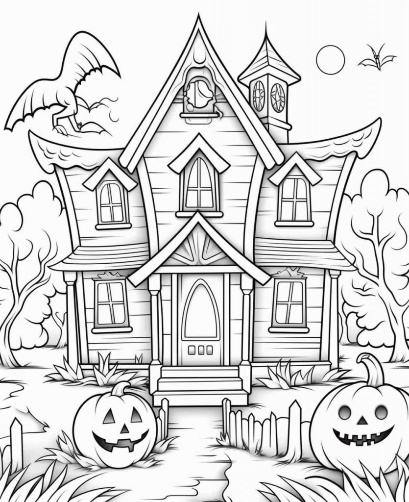 Haunted Mansion Color Sheets (Free   Printable)