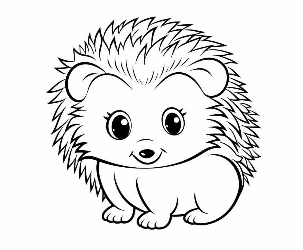 Hedgehog Color Sheets (Free & Printable)