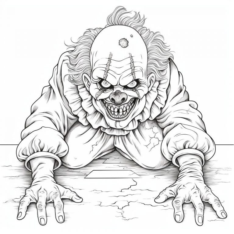 Horror Color Sheets (Free + Printable)