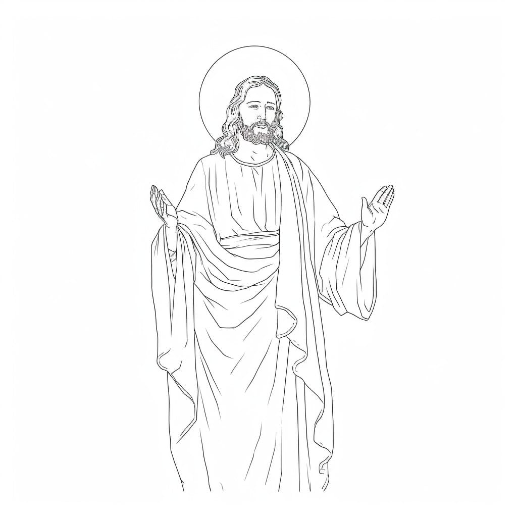 Jesus Color Sheet (Free + Printable)