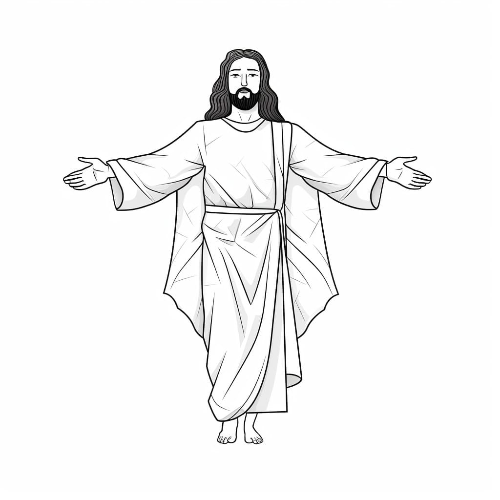 Jesus Color Sheet (Free + Printable)