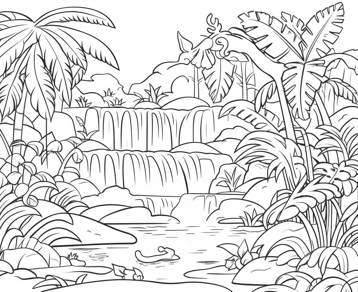 Jungle Color Sheets (Free + Printable)