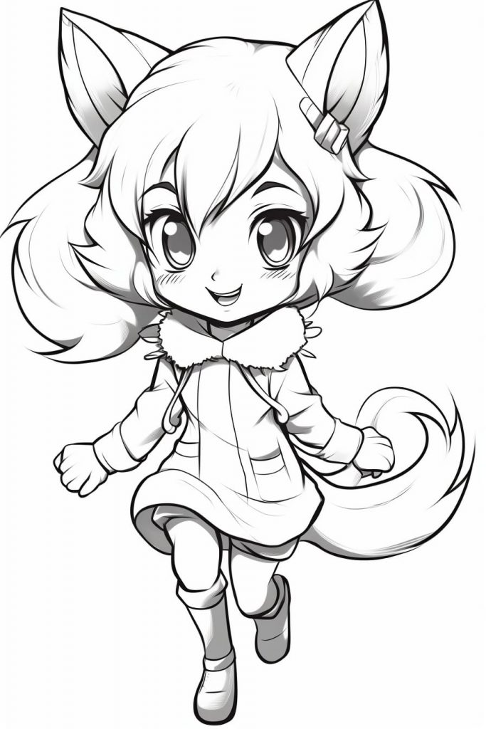 Kawaii pictures to color (free & printable)