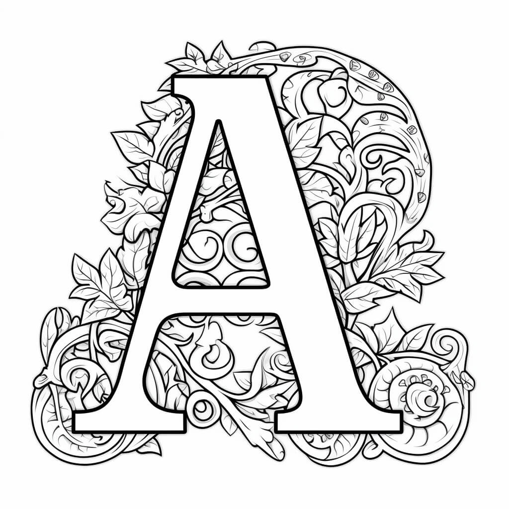 Letter A Coloring Sheet (Free + Printables)