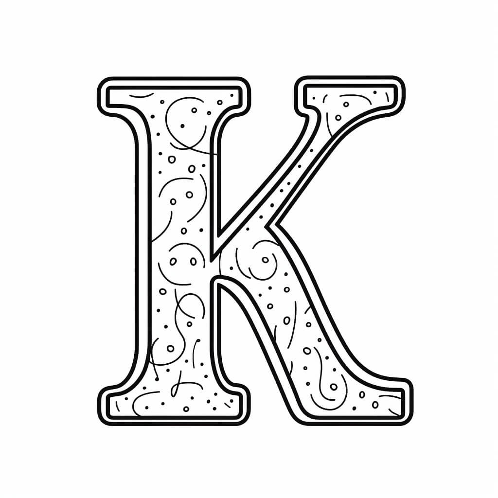 Letter K Coloring Sheet (Free + Printable)