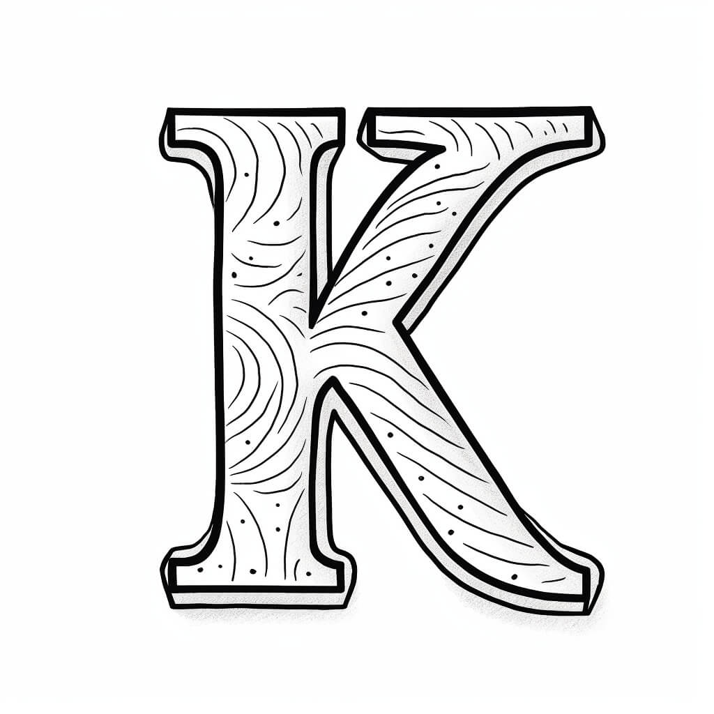 Letter K Coloring Sheet (Free + Printable)