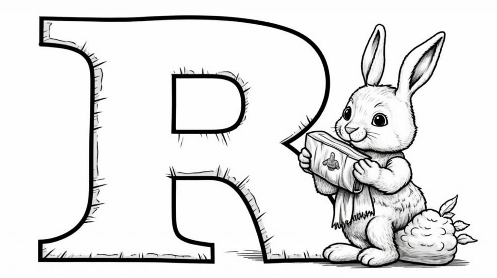 Letter R Coloring Sheet (Free + Printable)