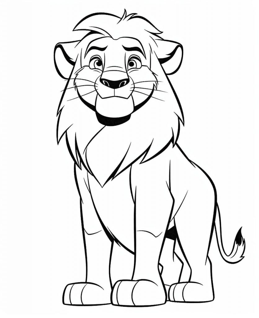 Lion King Color Sheets