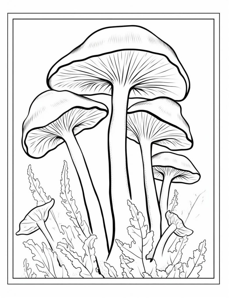  Pilz Ausmalbilder (100% Kostenlos zum Ausdrucken) - Kokoprint.com Motiv 