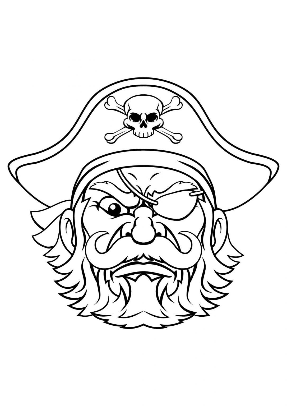 Pirate Color Sheet (Free + Printable)