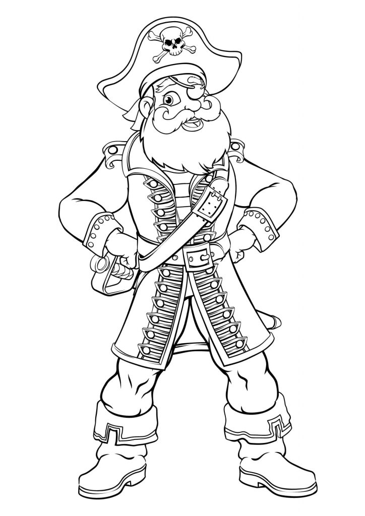 Pirate Color Sheet (Free + Printable)
