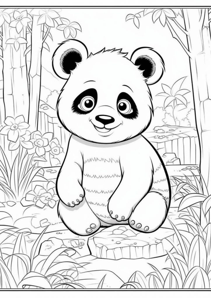 Panda Color Sheets (Free & Printable)