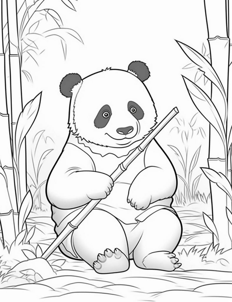 Panda Color Sheets (Free & Printable)