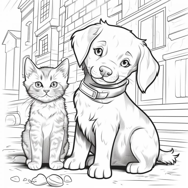Pets Color Sheets (Free & Printable)