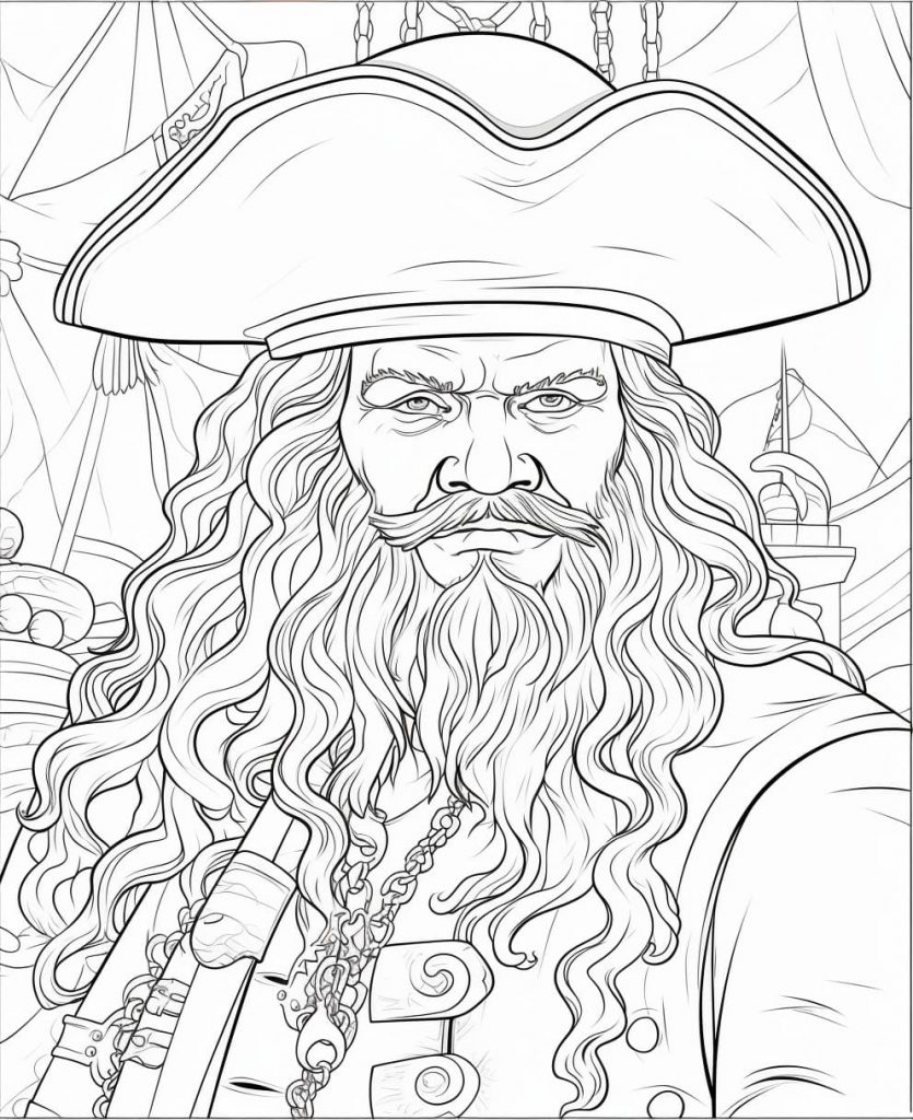 Pirate Color Sheet (Free + Printable)