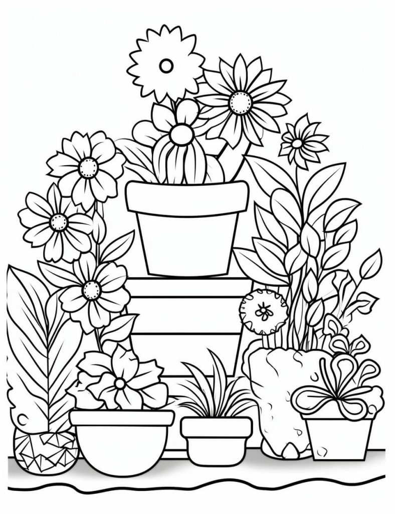 Plants Color Sheets Free Printable - Plants Coloring Sheet Free Printable 25 788x1024