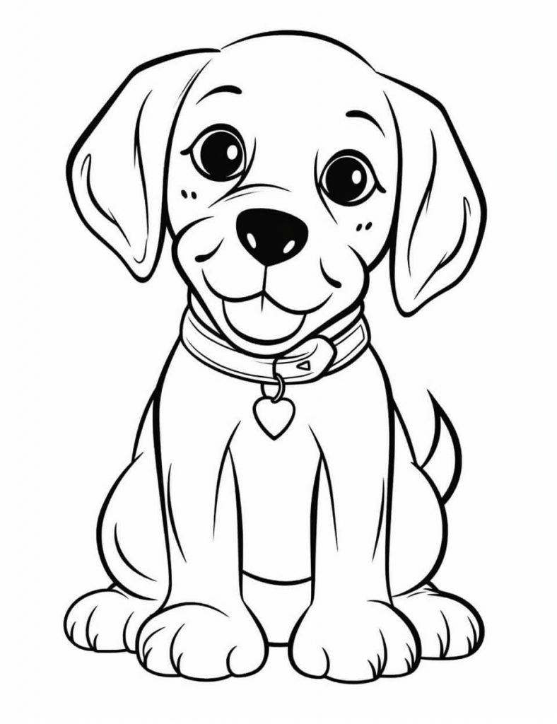 Adorable Puppy Coloring Pages (Free + Printable)