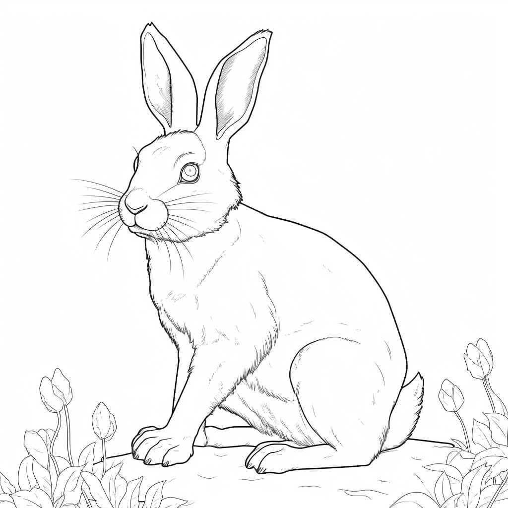 Rabbit Color Sheets (Free & Printable)