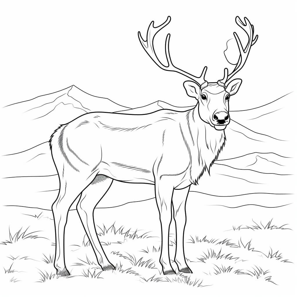Reindeer Color Sheets (Free & Printable)