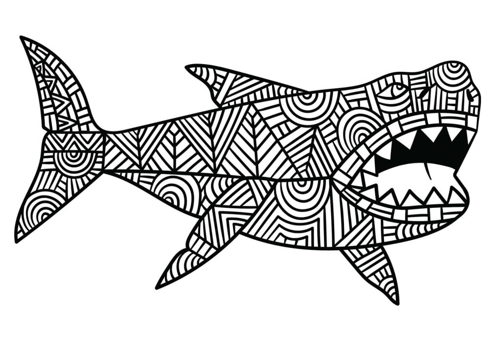 Shark Color Sheets (Free + Printable)