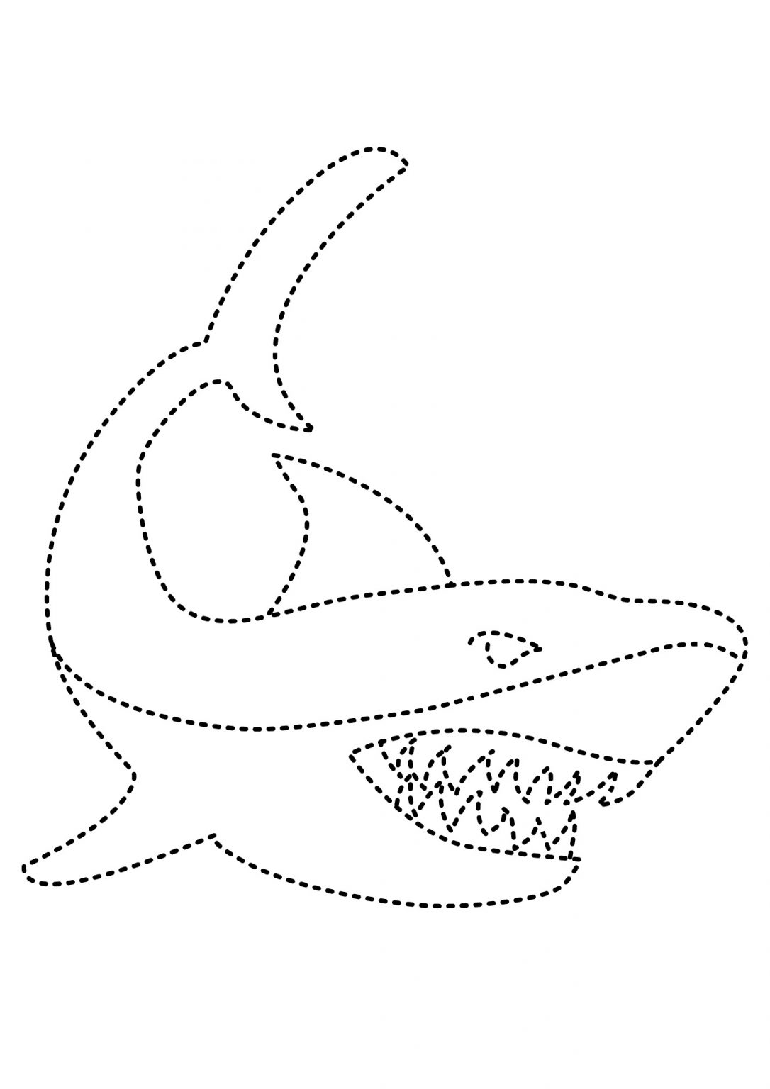 Shark Color Sheets (Free + Printable)