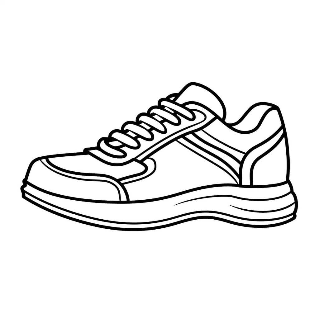 Shoes coloring pages (free & printable)