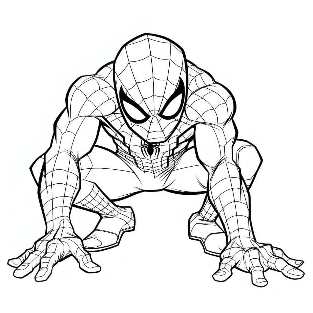 Spiderman Color Sheet (Free + Printable)