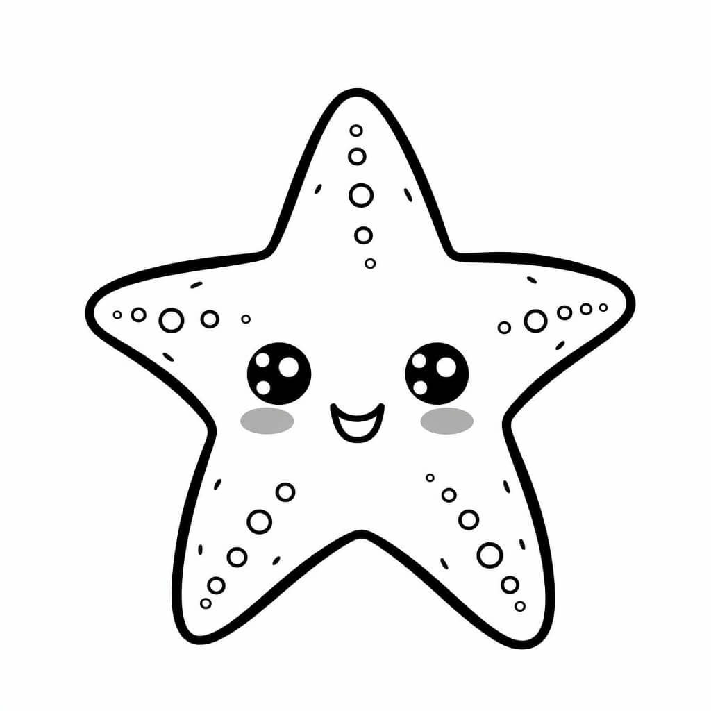 Starfish Color Sheets (Free + Printable) | Kokoprint.com