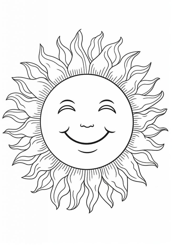 Sun Color Sheets (Free + Printable)