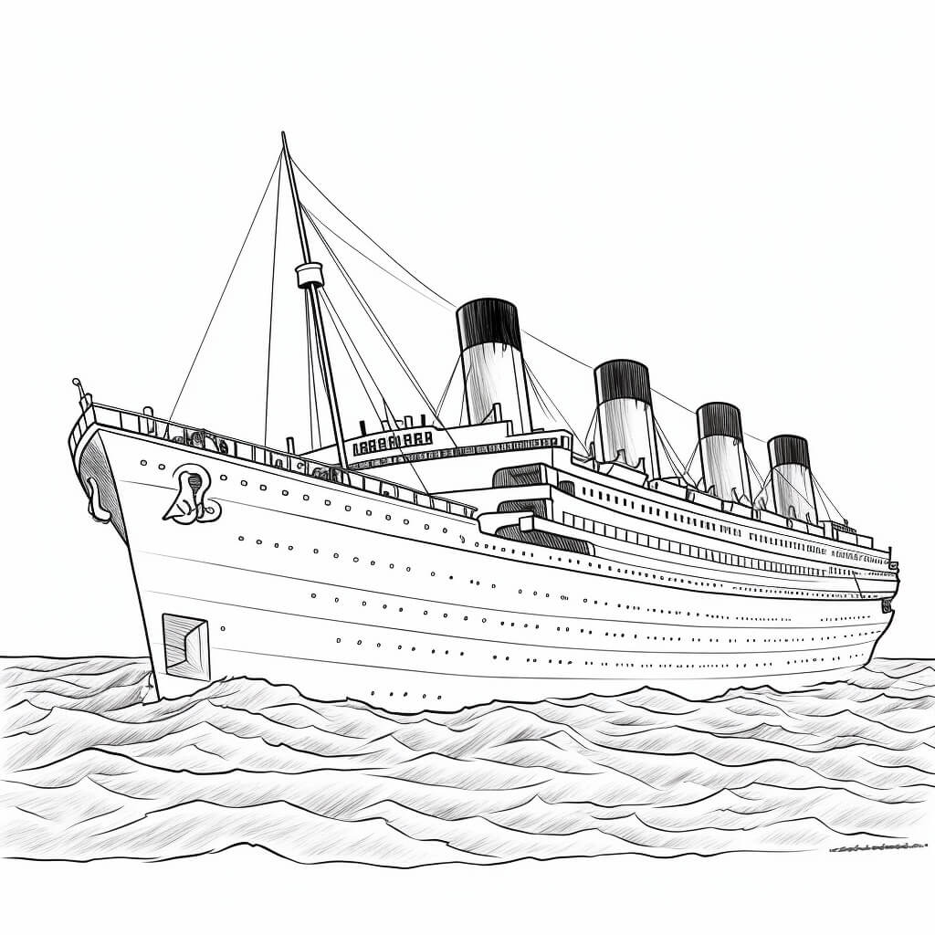 Titanic Coloring Sheets (Free & Printable)