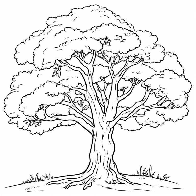 Trees Color Sheets (Free + Printable) | Kokoprint.com