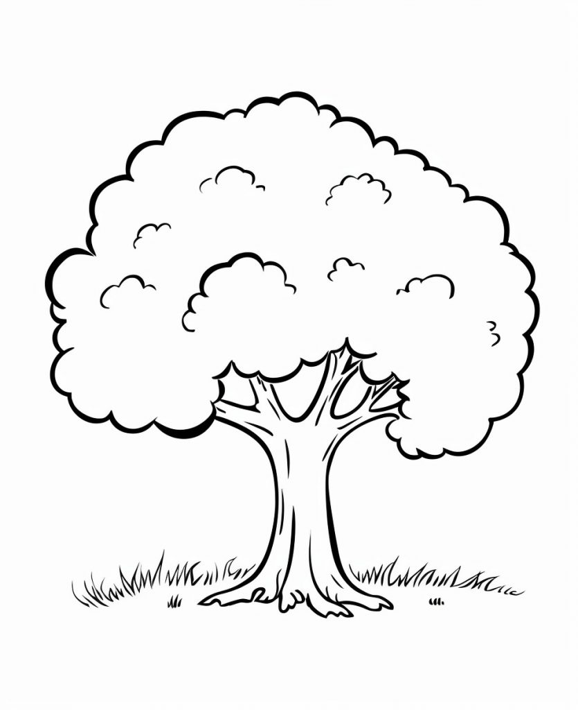 Trees Color Sheets (Free + Printable) | Kokoprint.com