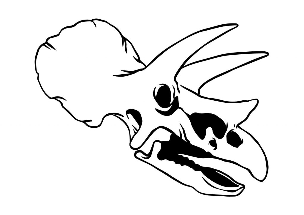 Triceratops Color Sheet (Free + Printable)