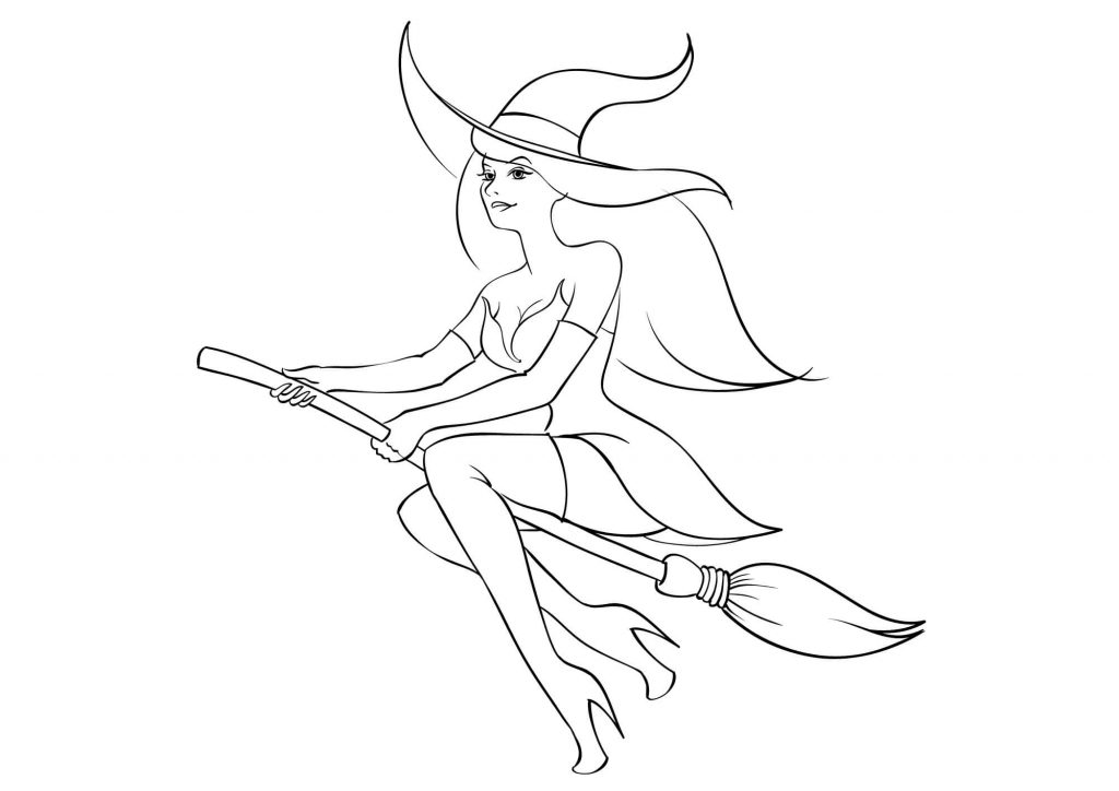 Witch Color Sheets (Free + Printable)