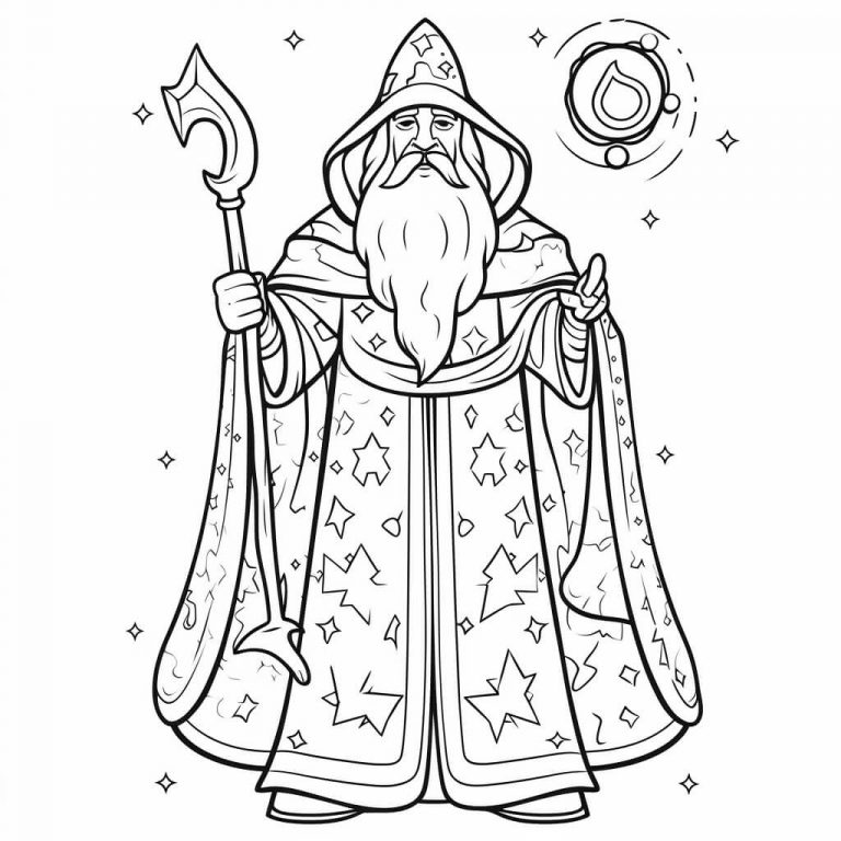 Wizard Color Sheets (Free + Printable) | Kokoprint.com