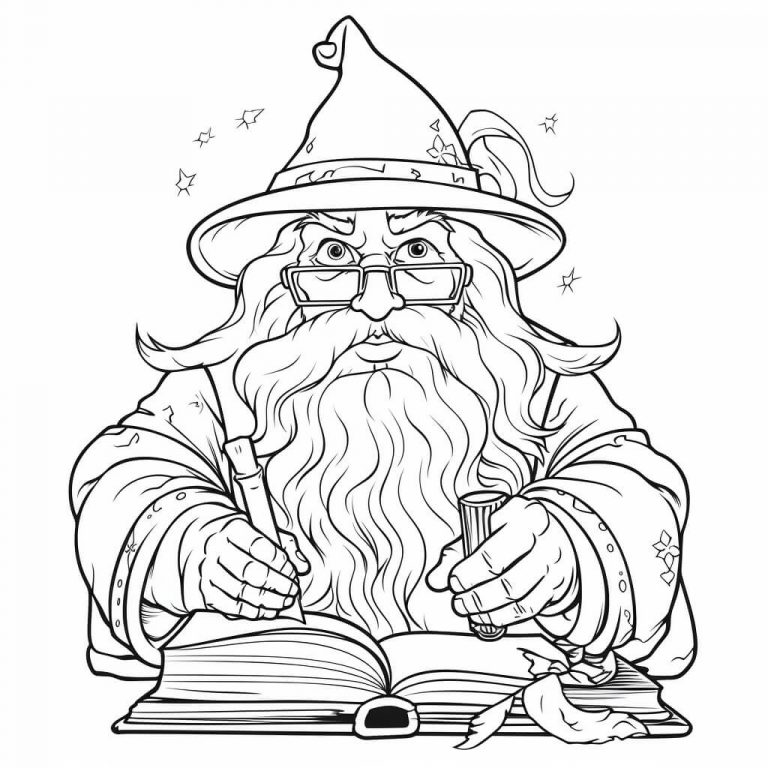 Wizard Color Sheets (Free + Printable) | Kokoprint.com