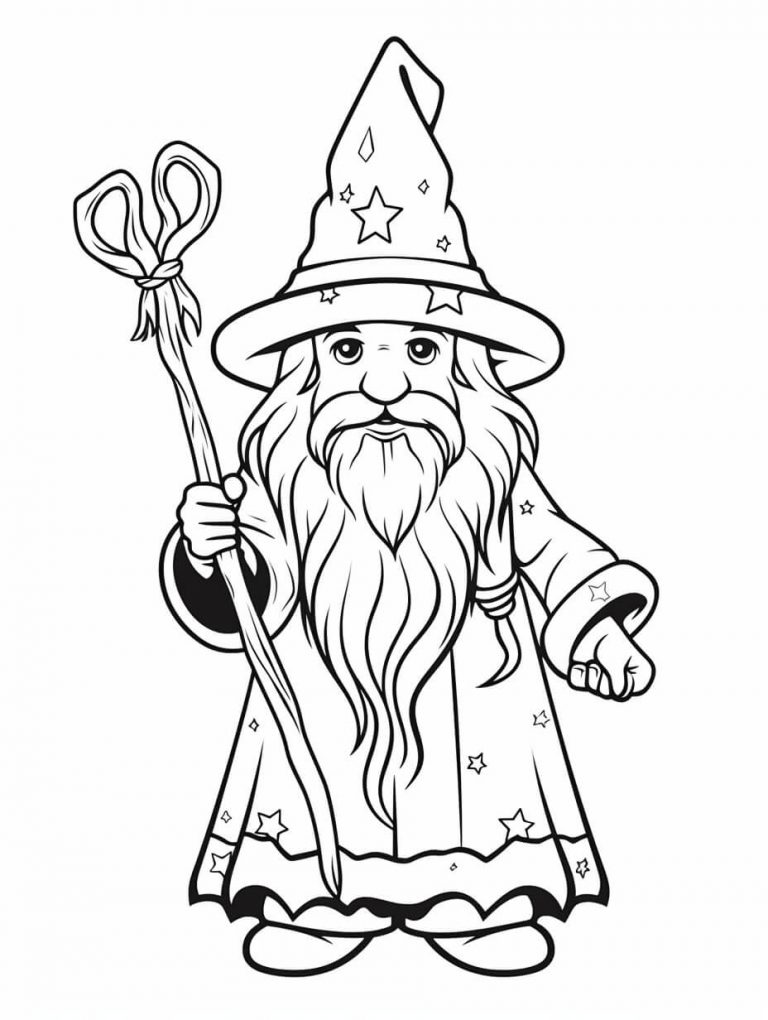 Wizard Color Sheets (Free + Printable) | Kokoprint.com