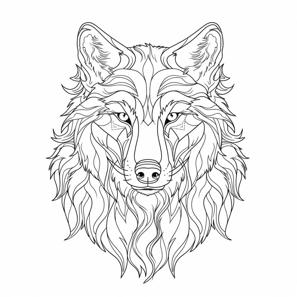 Wolf Color Sheets (Free + Printable)