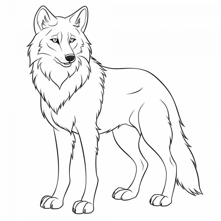 Wolf Color Sheets (Free + Printable)