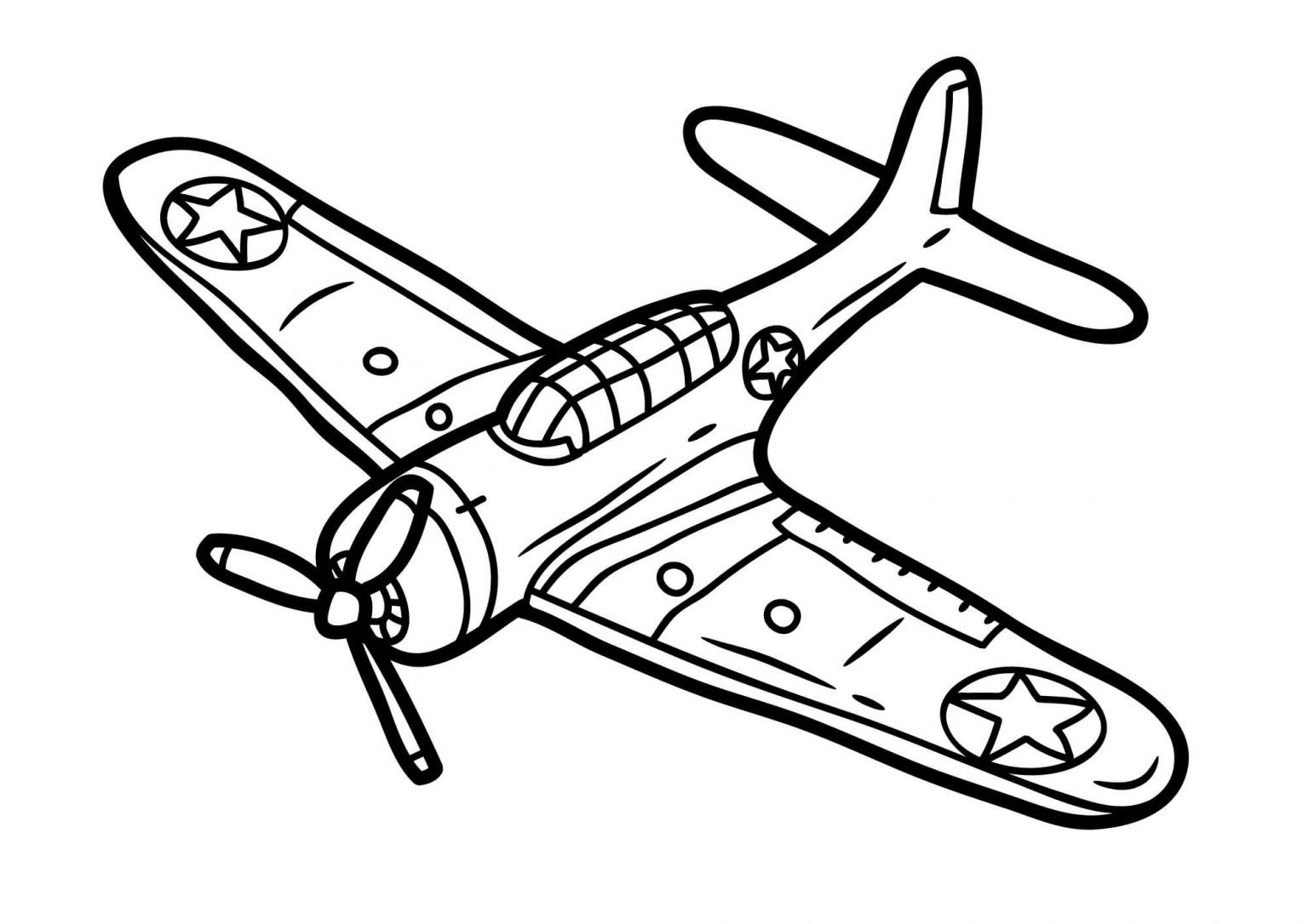 WW2 Airplane Color Sheets (Free & Printable)